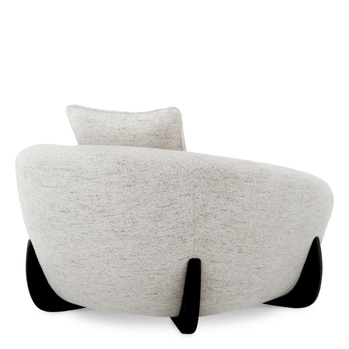 Fauteuil en tissu blanc cassé | Eichholtz Siderno