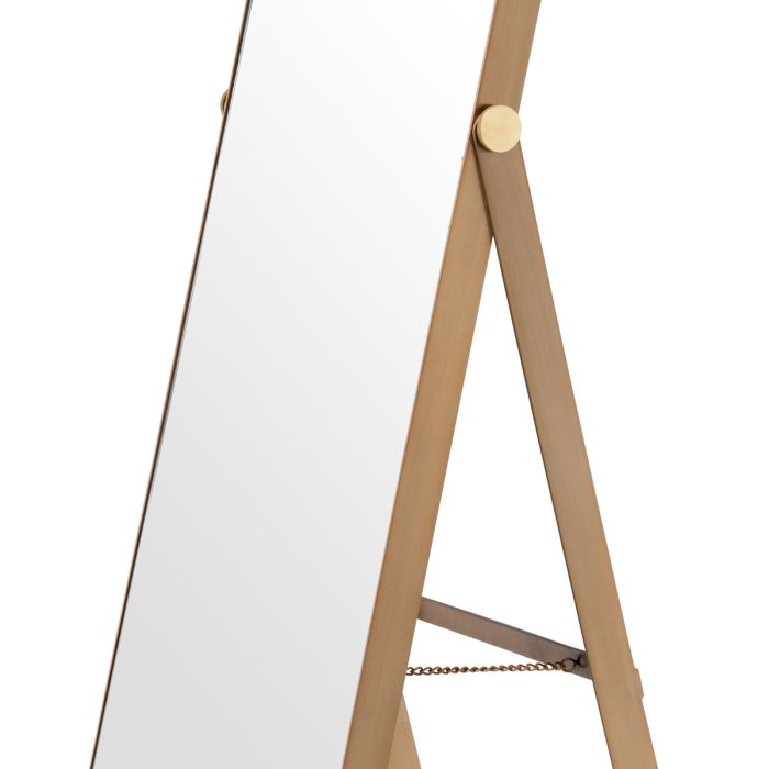 Miroir sur pied en laiton brossé | Eichholtz Hardwick