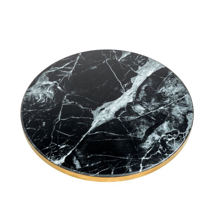Table d'appoint dorée en résine noire | Eichholtz Parme