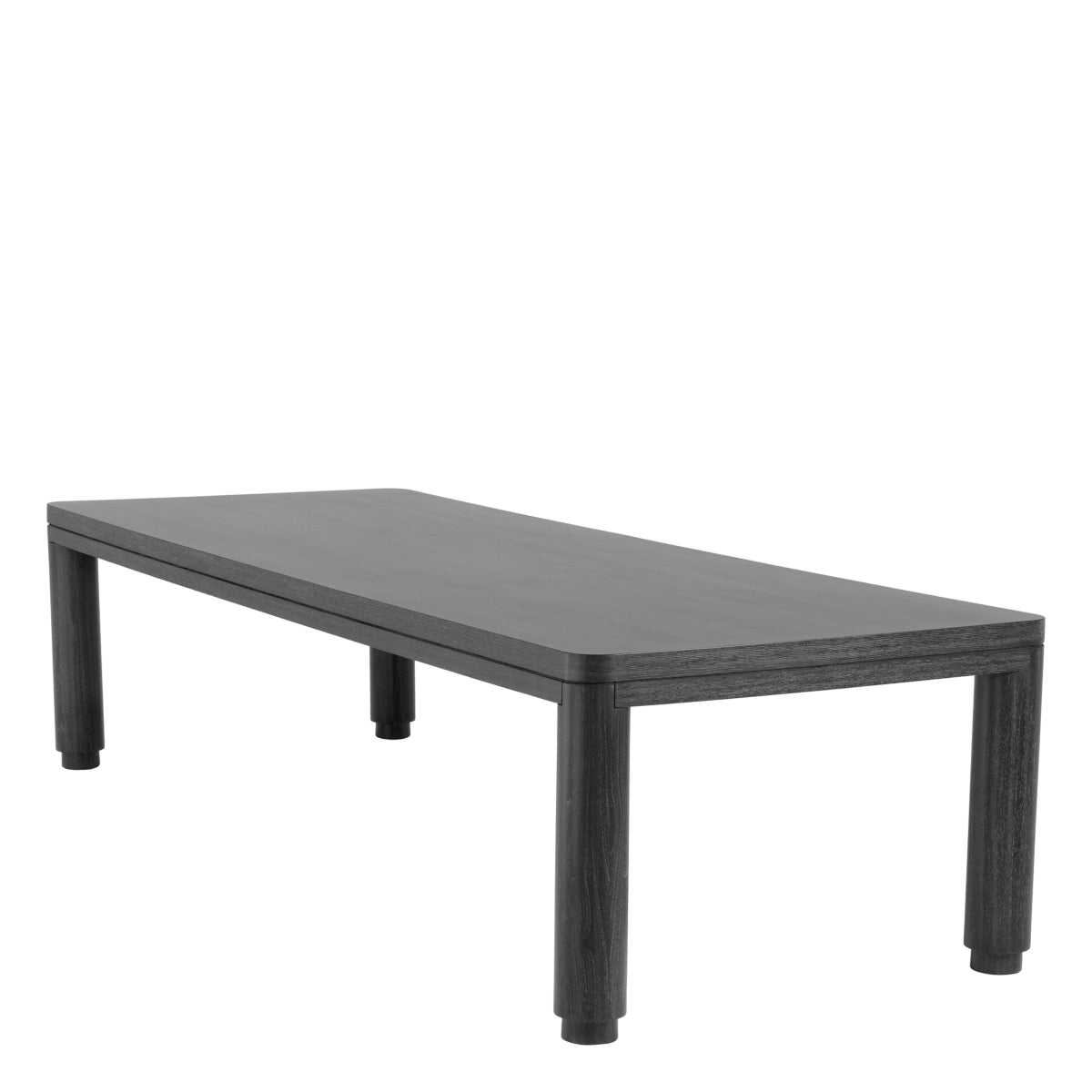 Table de salle à manger en placage chêne gris charbon | Eichholtz Atelier L - vue d'ambiance | REMO-HOME