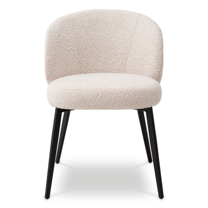 Chaise de salle à manger bouclé crème (lot de 2) | Eichholtz Lloyd