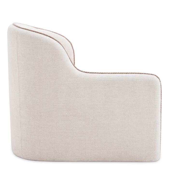 Fauteuil en tissu blans cassé | Eichholtz Barrier G