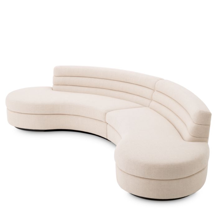 Canapé 4-5 places en tissu beige | Eichholtz Lennox