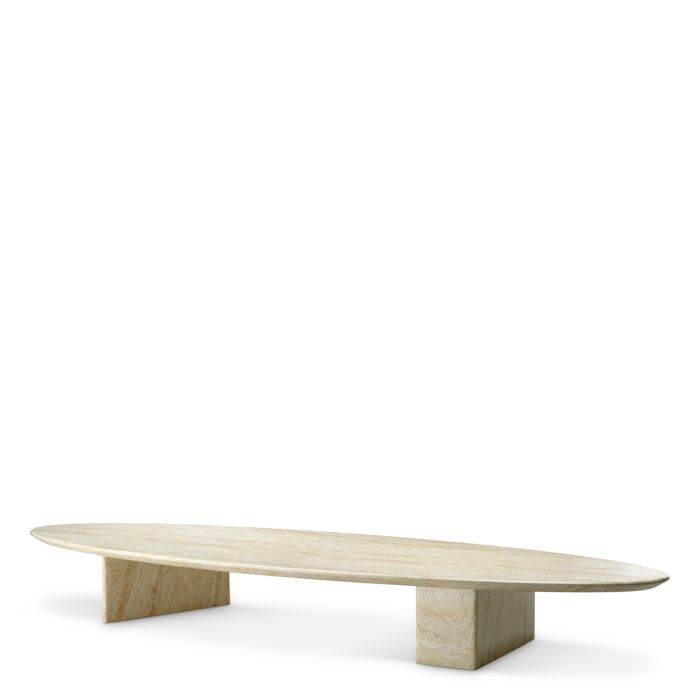 Table basse extérieur en béton armé beige | Eichholtz Aurore