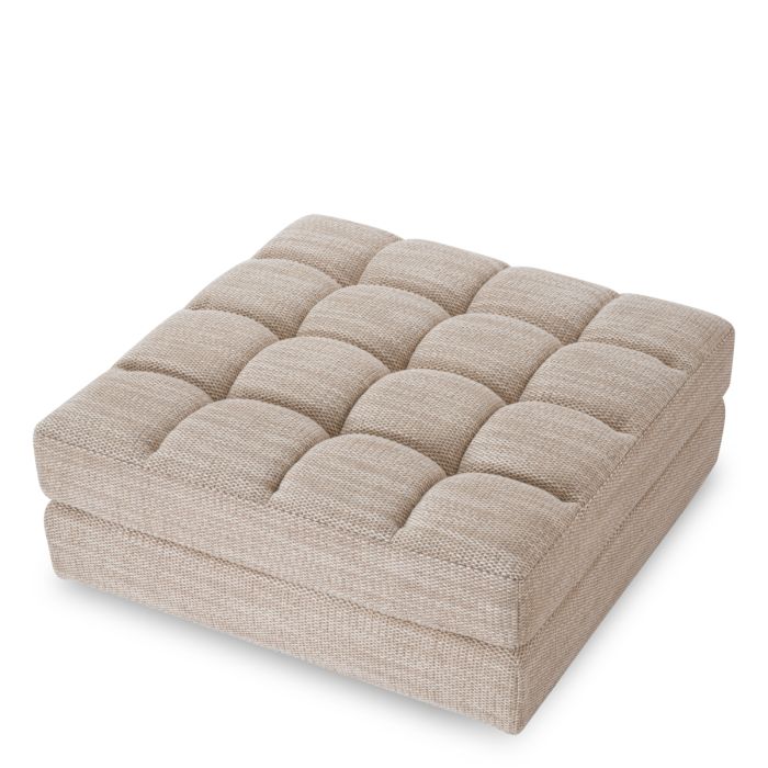 Pouf modulable en tissu sable | Eichholtz Dean