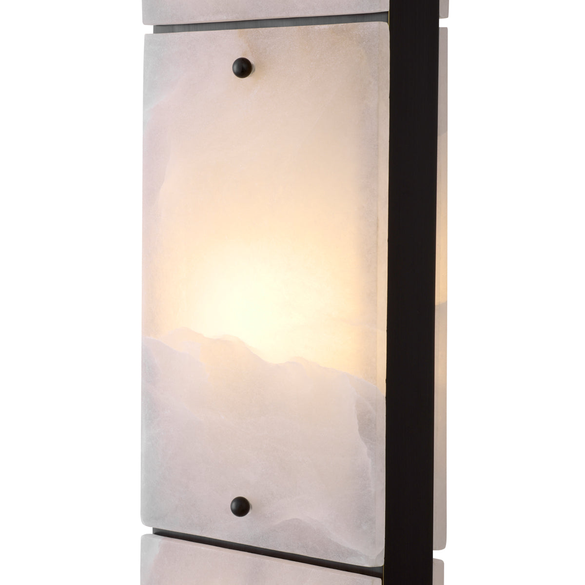 Lampe sur pied en finition bronze et alabastre avec abat-jour | Eichholtz Ortiz - vue d'ambiance | REMO-HOME