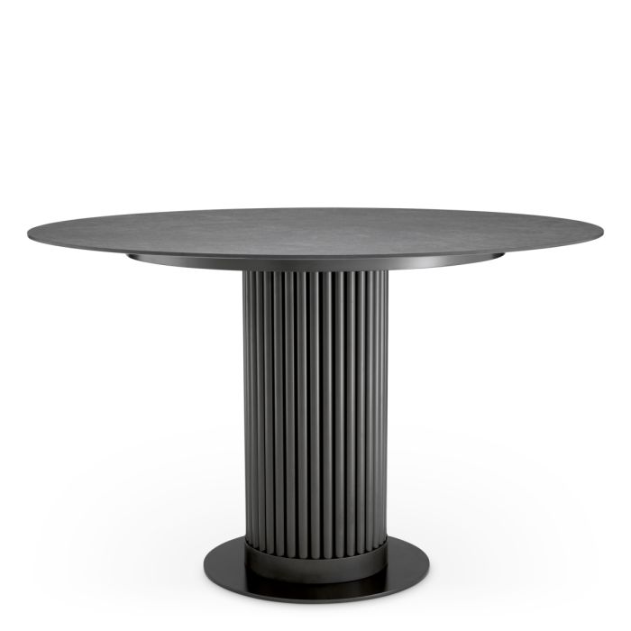 Table ronde extérieure en bronze et céramique | Eichholtz Volterra