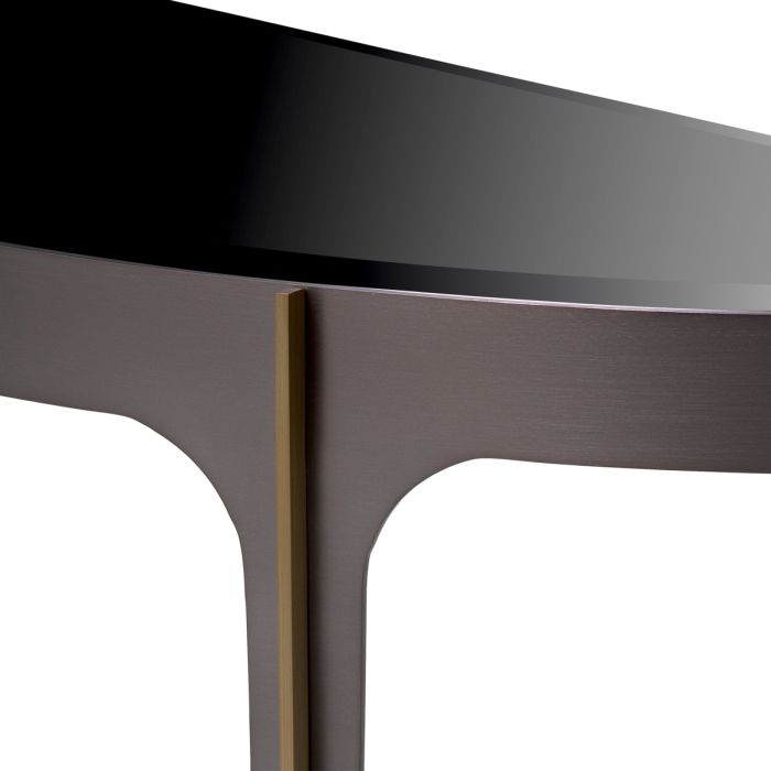 Console en bronze et verre noir | Eichholtz Artemisa