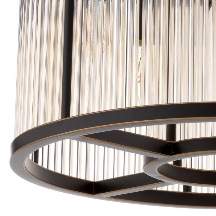 Plafonnier rond en bronze | Eichholtz Bernardi S