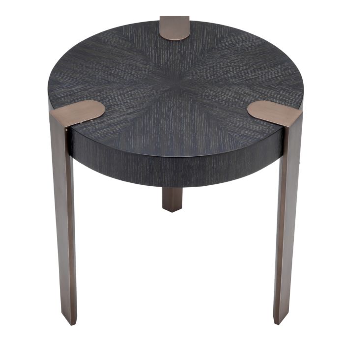 Table d'appoint en chêne anthracite | Eichholtz Oxnard