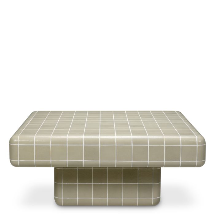 Table basse extérieur gris laquée | Eichholtz Mateo