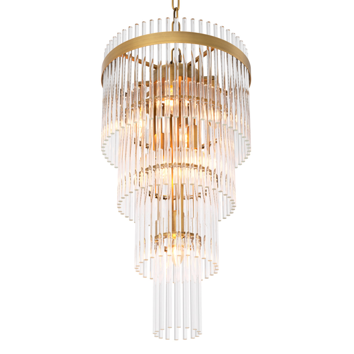 Chandelier en laiton antique | Eichholtz Yara S - vue d'ambiance | REMO-HOME
