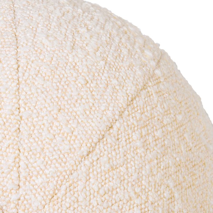 Coussin rond bouclé crème | Eichholtz Palla S