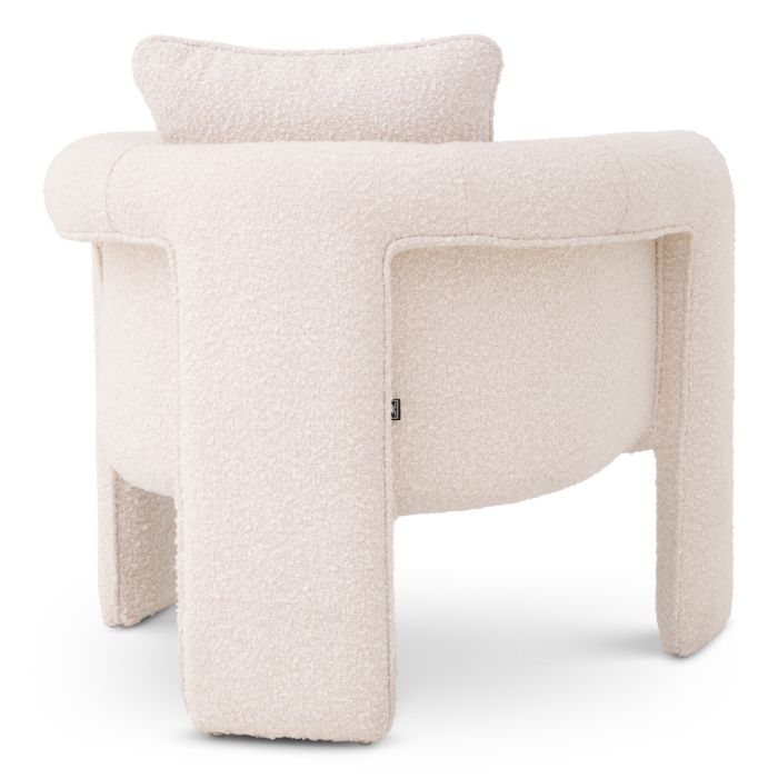 Fauteuil bouclé crème | Eichholtz Toto