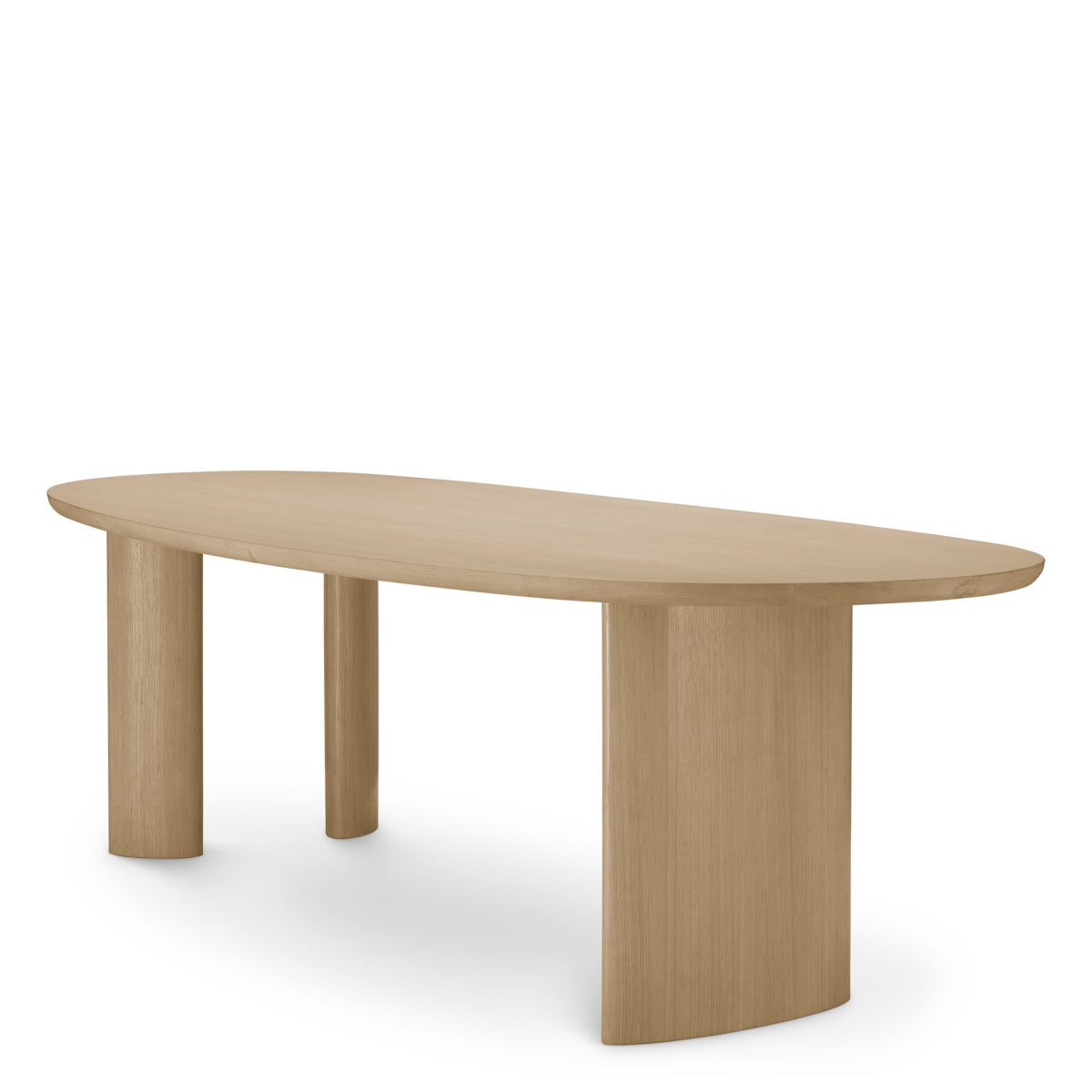 Table de salle à manger en placage chêne naturel | Eichholtz Lindner - vue d'ambiance | REMO-HOME