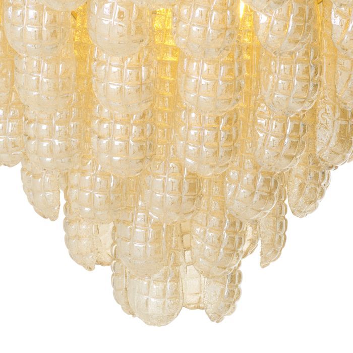 Lustre doré et verre champagne | Eichholtz Chaves L