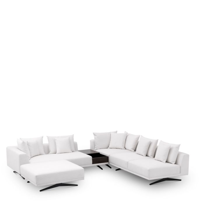 Canapé 4-5 places en tissu blanc | Eichholtz Endless