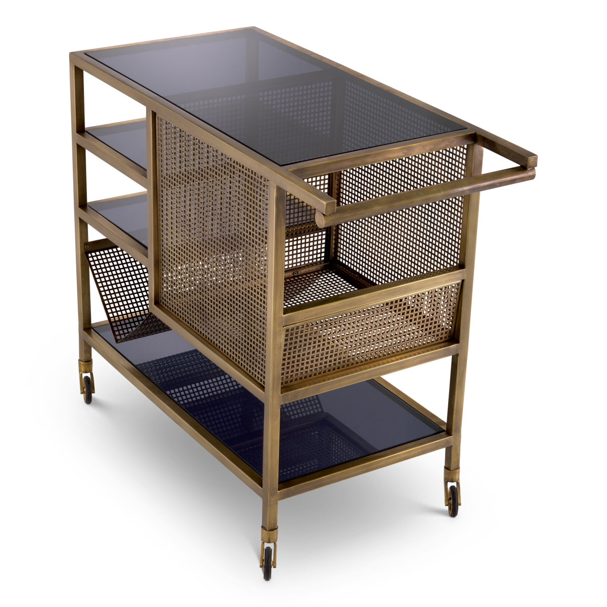 Chariot en laiton vintage | Eichholtz Sterling - vue d'ambiance | REMO-HOME