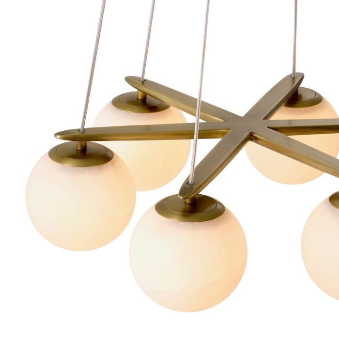Lustre doré en albâtre | Eichholtz Morro