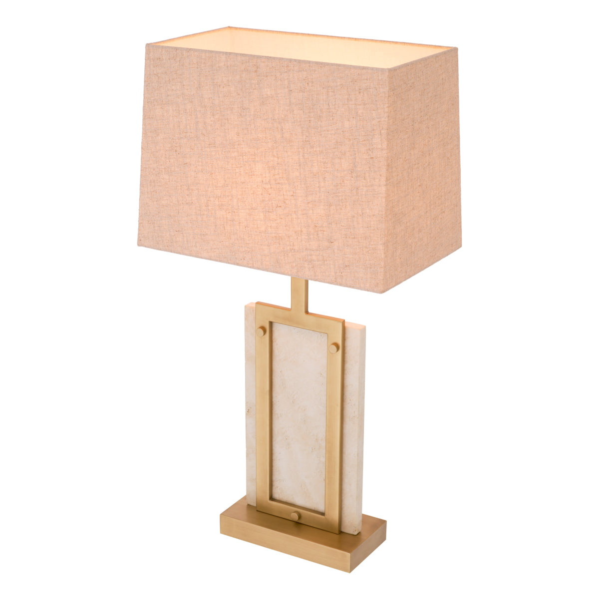 Lampe de table en travertin avec abat-jour | Eichholtz Murray - vue d'ambiance | REMO-HOME