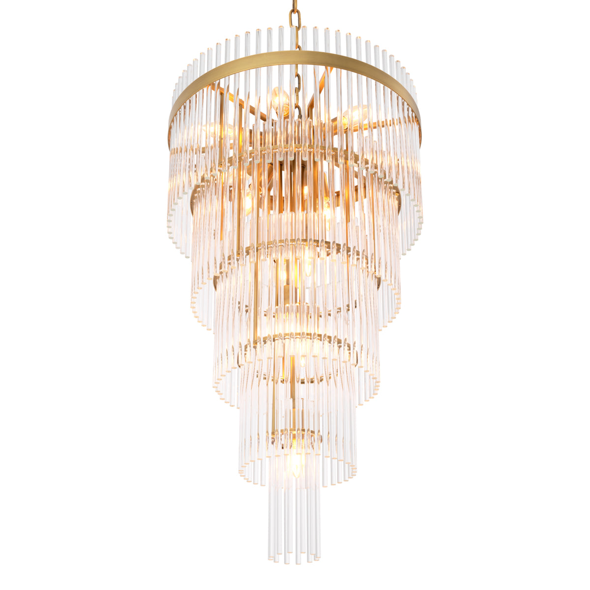Chandelier en laiton antique | Eichholtz Yara L - vue d'ambiance | REMO-HOME