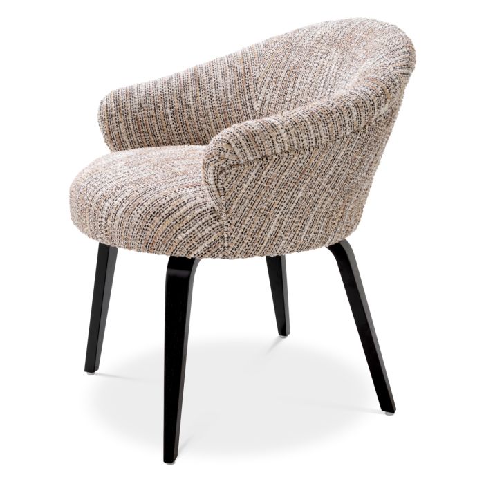 Chaise de salle à manger en tissu beige | Eichholtz Moretti