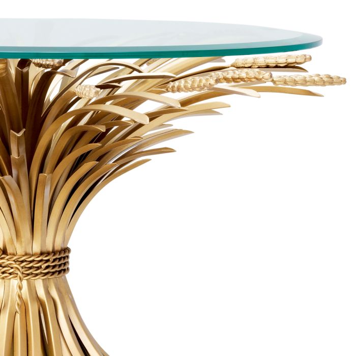 Table d'appoint dorée en verre | Eichholtz Bonheur