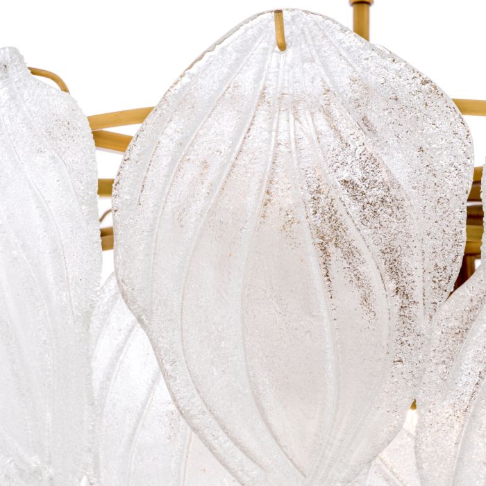 Lustre doré en verre soufflé | Eichholtz Novida