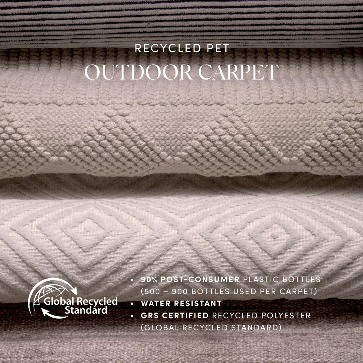 Tapis d'extérieur beige 300 x 400 cm | Eichholtz Romari - vue d'ambiance | REMO-HOME