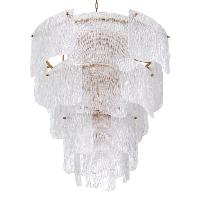 Lustre doré en verre texturé | Eichholtz Asinara L