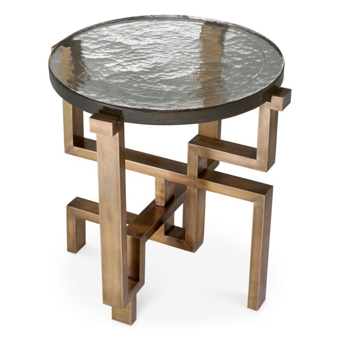 Table d'appoint dorée en verre soufflé | Eichholtz Gee