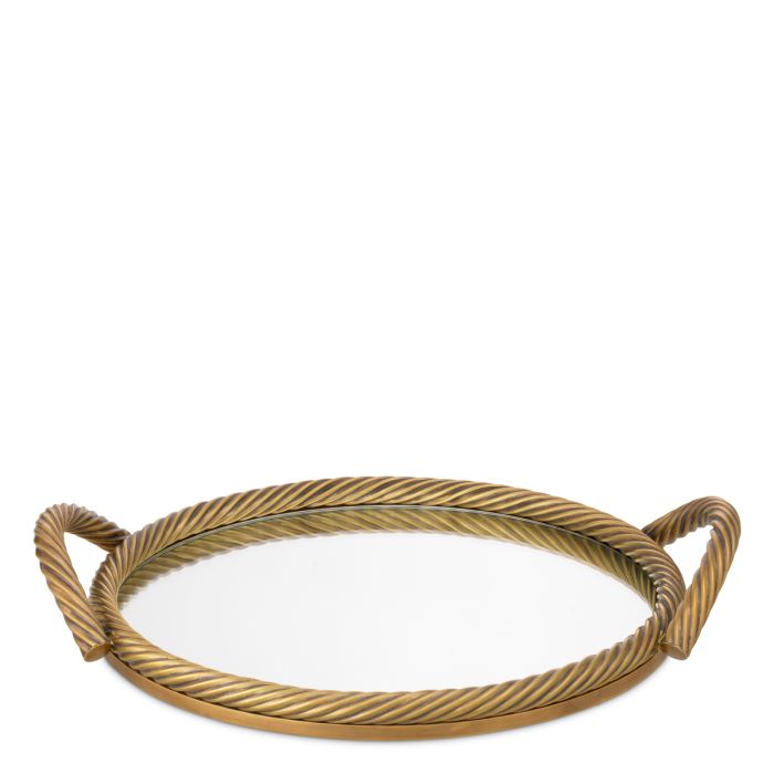 Plateau rond en laiton | Eichholtz Salvi L