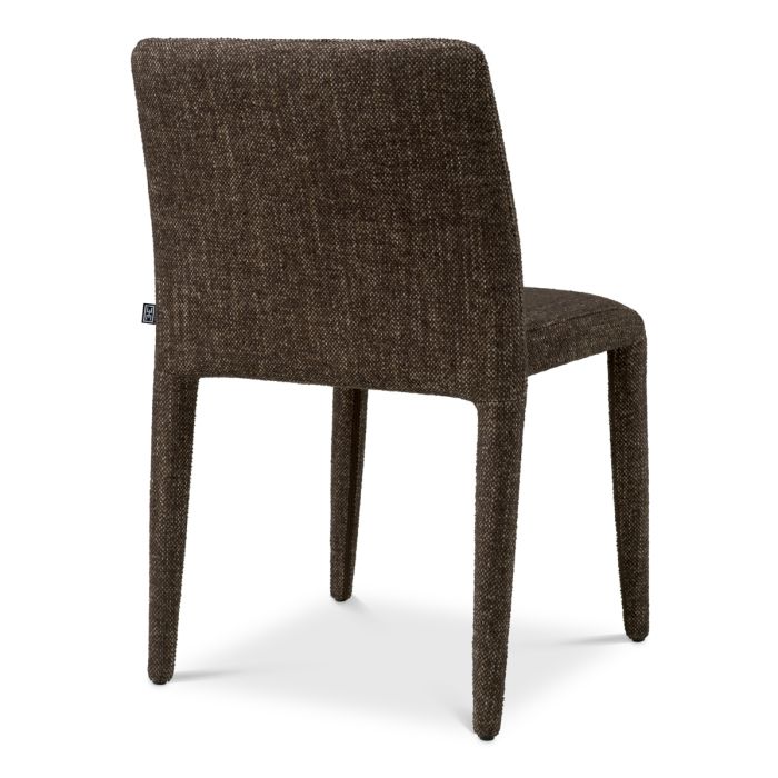 Chaise de salle à manger en tissu marron (lot de 2) | Eichholtz Leiza