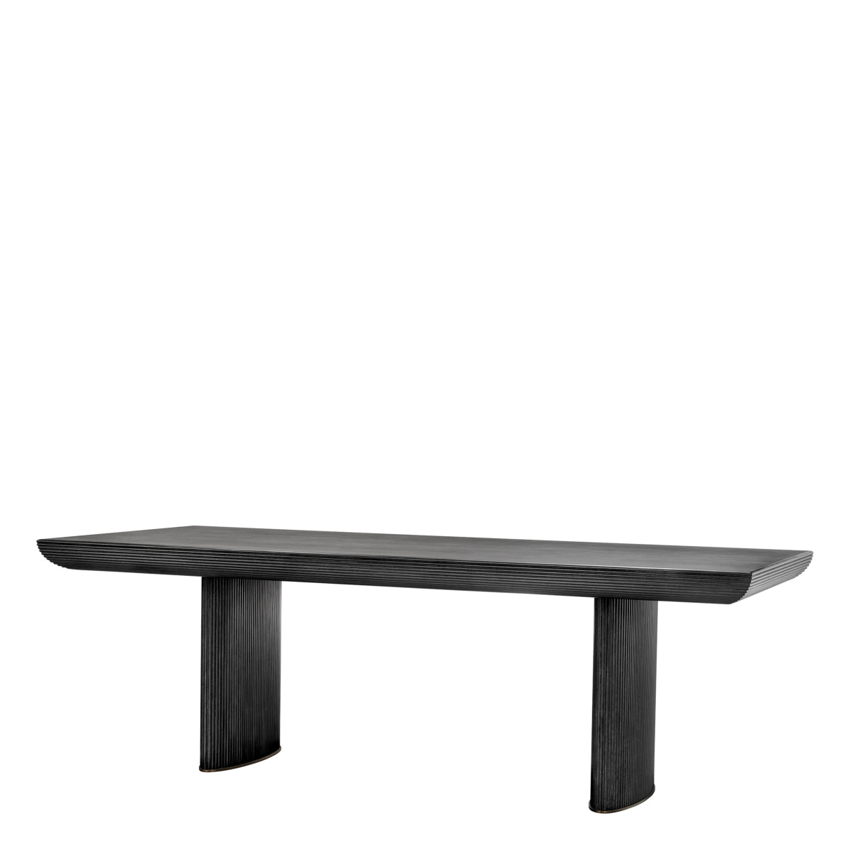 Table à manger en placage chêne gris anthracite | Eichholtz Winston - vue d'ambiance | REMO-HOME