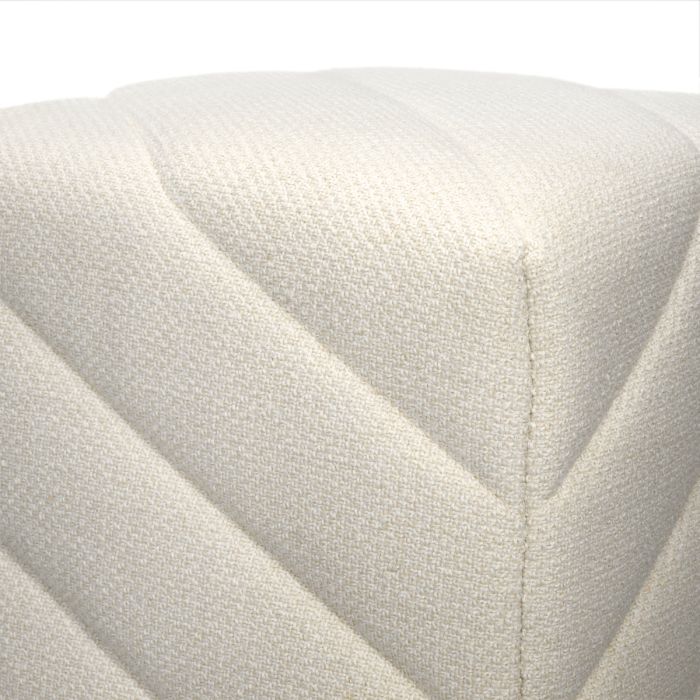 Pouf en tissu crème | Eichholtz Avellino