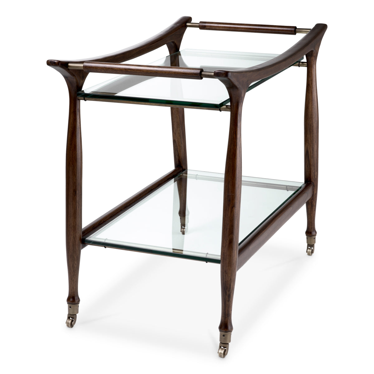 Trolley en bois brun classique | Eichholtz Manzo - vue d'ambiance | REMO-HOME