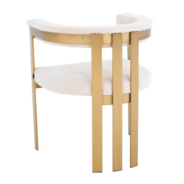 Chaise de salle à manger bouclé crème | Eichholtz Clubhouse