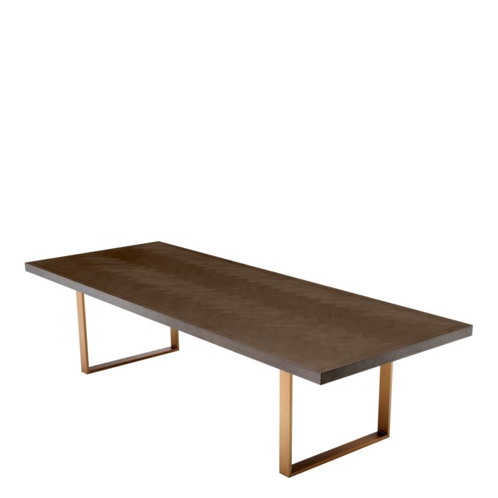 Table à manger en chêne brun 300 cm | Eichholtz Melchior