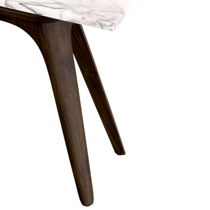 Table d'appoint en marbre blanc | Eichholtz Borre