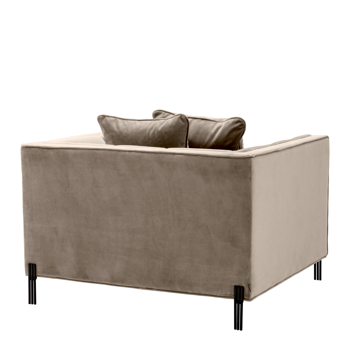Chaise en velours gris savona | Eichholtz Sienna - vue d'ambiance | REMO-HOME