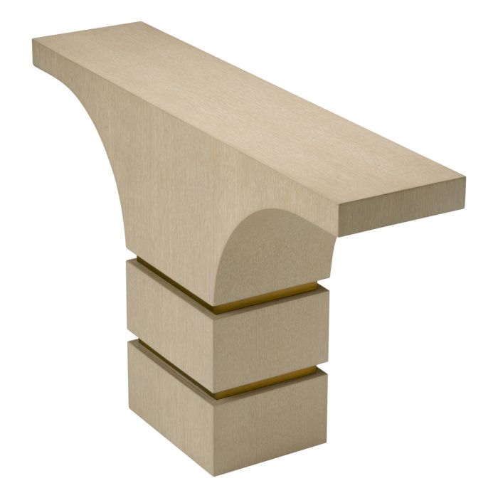 Console dorée en chêne marron | Eichholtz Thaddeus