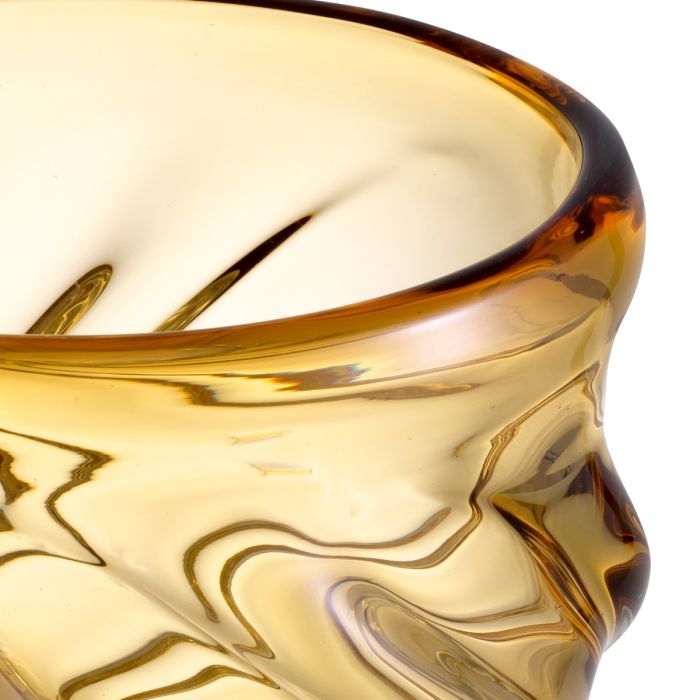 Vase en verre soufflé jaune | Eichholtz Angelito S