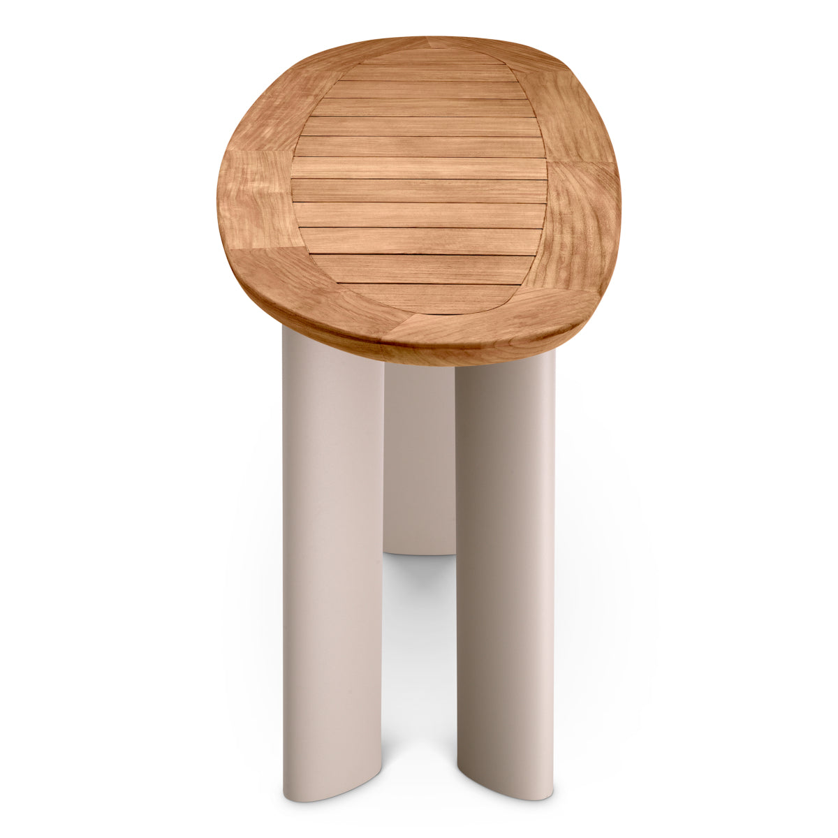 Table console extérieure en teck naturel | Eichholtz Free Form - vue d'ambiance | REMO-HOME