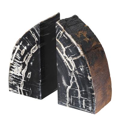 Support de livre en bois pétrifié set de 2 | Eichholtz Opia - vue d'ambiance | REMO-HOME