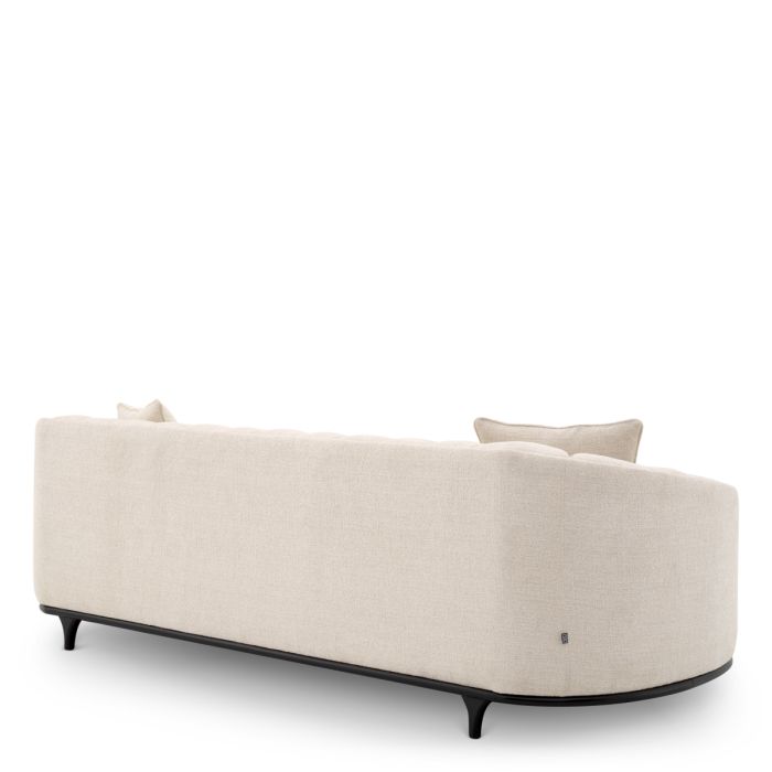 Canapé 3 places en tissu beige | Eichholtz Agostino