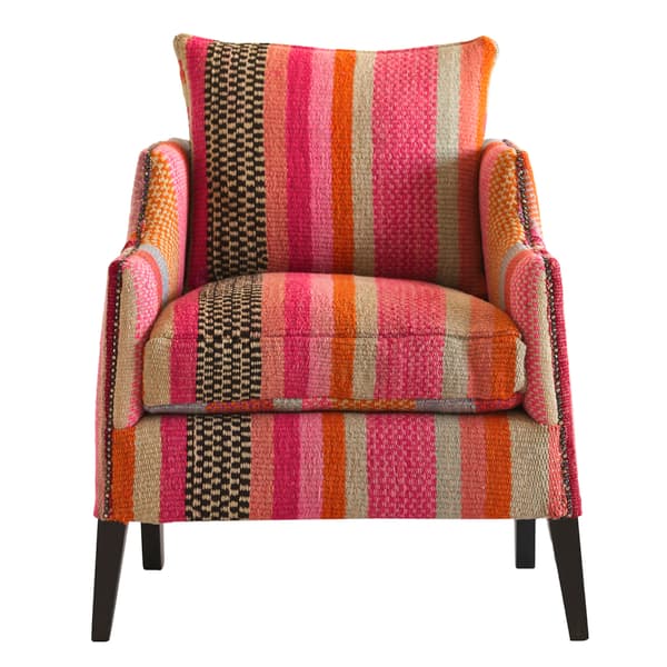 Fauteuil Regal Andean Pink/Orange/Gold | Andrew Martin - vue de détail | REMO-HOME