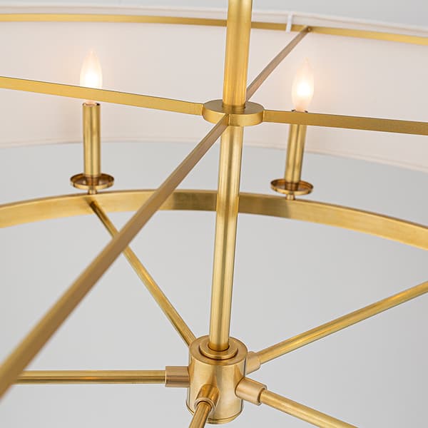 Plafonnier Durham Oval Brass | Andrew Martin - vue de détail | REMO-HOME