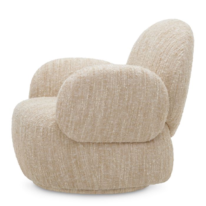 Fauteuil bouclé beige | Eichholtz Madrone