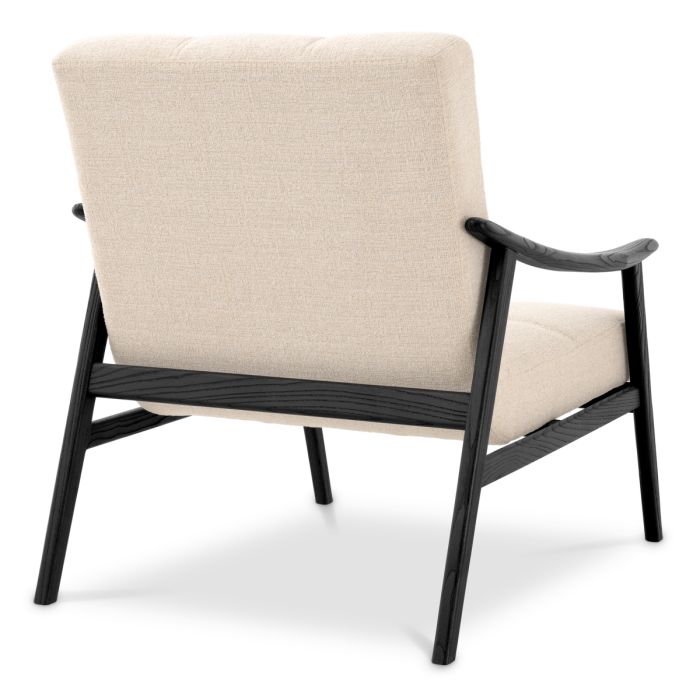 Fauteuil en tissu beige | Eichholtz Mortensen