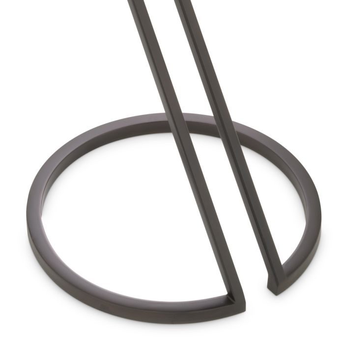 Table d'appoint en bronze et verre fumé | Eichholtz Falcone